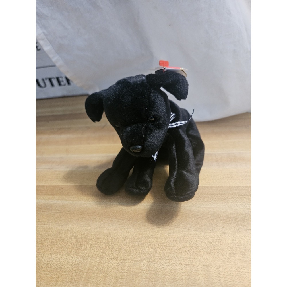 TY Beanie Babies "LUKE" the Black Lab Dog 1999